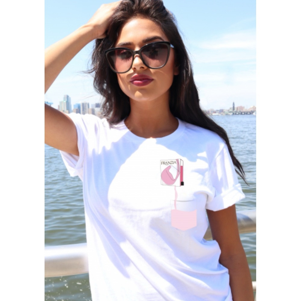 Betches Franzia Collab Box Wine White T Shirt‎ Size Small